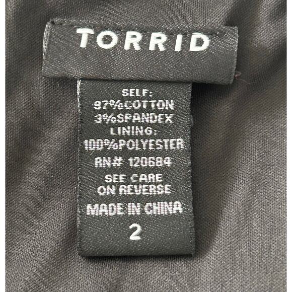 Torrid Black Pink Floral Print Sweetheart Neck Babydoll Cami Going Out Top 2XL - Picture 8 of 8